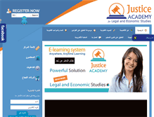 Tablet Screenshot of justice-academy.com